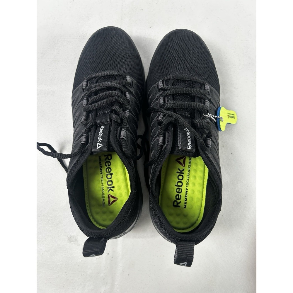 REEBOK ASTRORIDE UNISEX WORK ATHLETIC STEEL TOE BLACK SHOE RB2211 MENS 7 WOMEN 9 - Picture 7 of 15